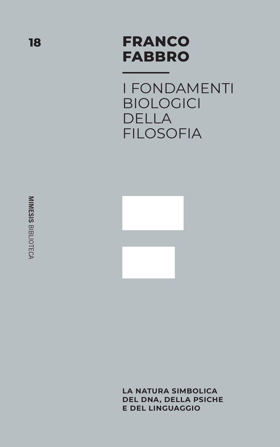 Cover for Franco Fabbro · I Fondamenti Biologici Della Filosofia. La Natura Simbolica Del DNA, Della Psiche E Del Linguaggio (Book)