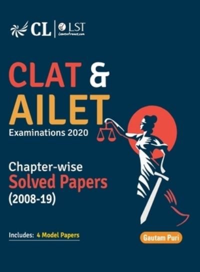 Cover for Gautam Puri · CLAT &amp; AILET Chapter Wise Solved Papers 2008-2019 (Pocketbok) (2019)