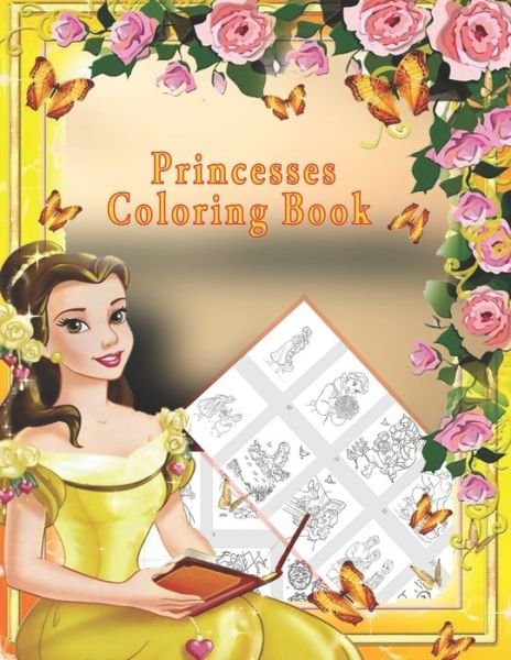 Cover for A Adam · Princesses Coloring Book (Pocketbok) (2020)