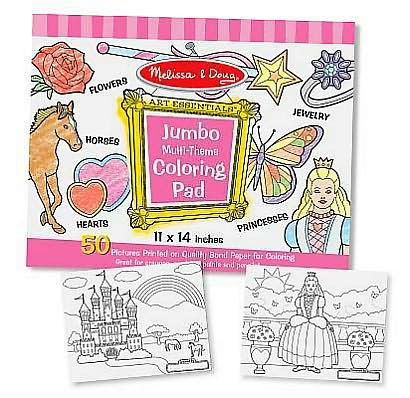 Cover for Jumbo Coloring Pad - Pink (11` X 14`) (Book) (2012)