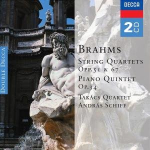 String Quartets 1-3 Piano - Brahms / Schiff / Takacs Quartet - Musik - DECCA - 0028947565253 - 25. september 2006