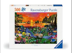 Legpuzzel Schildpad In Het Rif 500st. - Ravensburger - Koopwaar -  - 4005555002253 - 