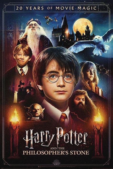 Harry Potter: Pyramid - 20 Years Of Movie Magic (poster Maxi 61x915 Cm) - Harry Potter: Pyramid - Merchandise - Pyramid Posters - 5050574349253 - 18. oktober 2023