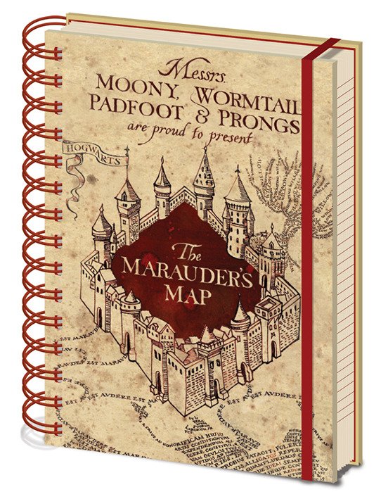 Cover for A5 Notebooks · A5 Harry Potter The Marauders Map (MERCH) (2019)
