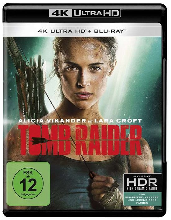 Cover for Alicia Vikander,dominic West,walton Goggins · Tomb Raider (4K UHD Blu-ray) (2018)