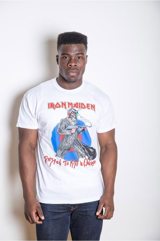 Iron Maiden Unisex T-Shirt: Chicago Mutants (Back Print) - Iron Maiden - Merchandise - Global - Apparel - 5055295391253 - 14. januar 2020