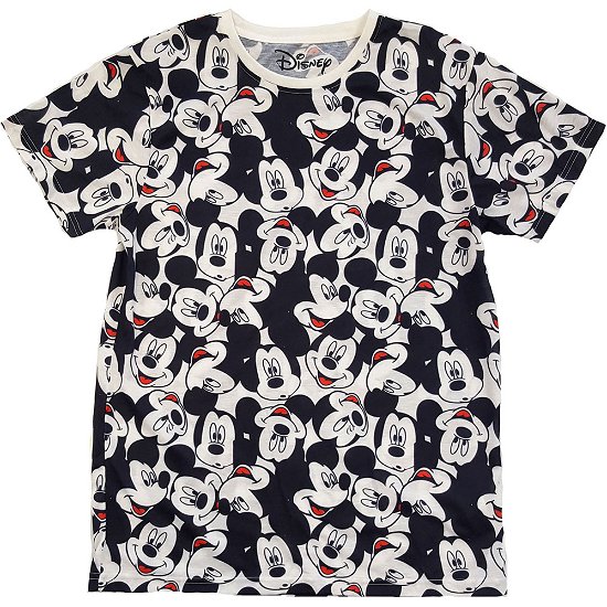 Cover for Disney · Disney Unisex T-Shirt: Mickey Mouse AOP Heads (T-shirt) [size S] [White - Unisex edition]