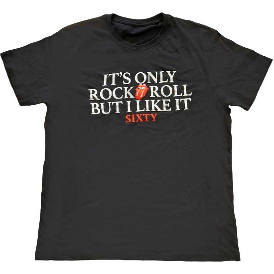 The Rolling Stones Unisex T-Shirt: Sixty It's only R&R but I like it (Foiled) - The Rolling Stones - Merchandise -  - 5056561035253 - 
