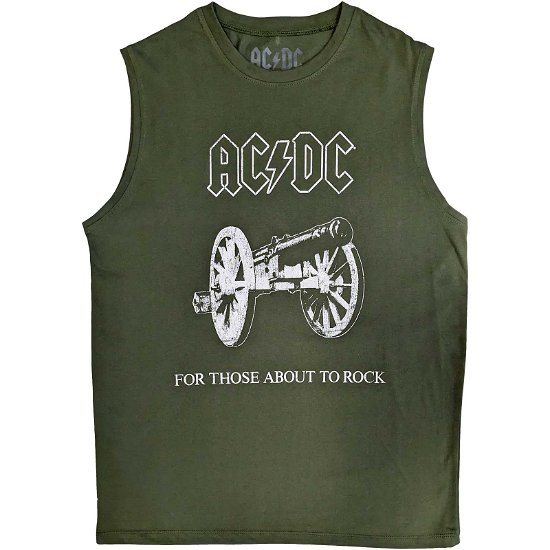 AC/DC Unisex Tank T-Shirt: About To Rock - AC/DC - Marchandise -  - 5056561080253 - 
