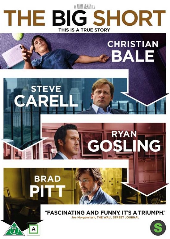 The Big Short - Christian Bale / Steve Carell / Ryan Gosling / Brad Pitt - Film -  - 7340112727253 - 2. juni 2016