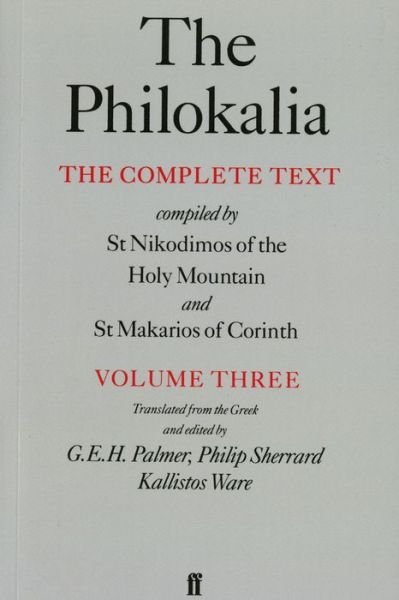 Cover for G. E. H. Palmer · The Philokalia Vol 3 (Paperback Book) [Main edition] (1986)