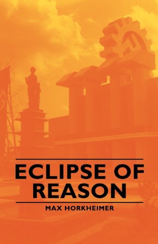 Cover for Max Horkheimer · Eclipse of Reason (Paperback Book) (2007)