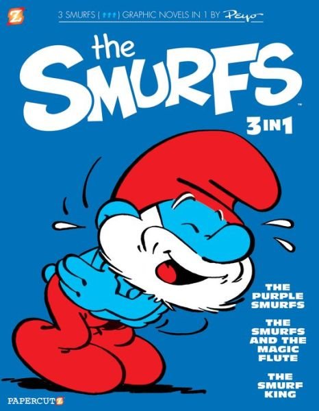 The Smurfs 3-in-1 Vol. 1: The Purple Smurfs, The Smurfs and the Magic Flute, and The Smurf King - Peyo - Libros - Papercutz - 9781545801253 - 5 de junio de 2018