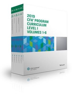 Cover for CFA Institute · CFA Program Curriculum 2019 Level I Volumes 1-6 Box Set - CFA Curriculum 2019 (Paperback Book) (2018)