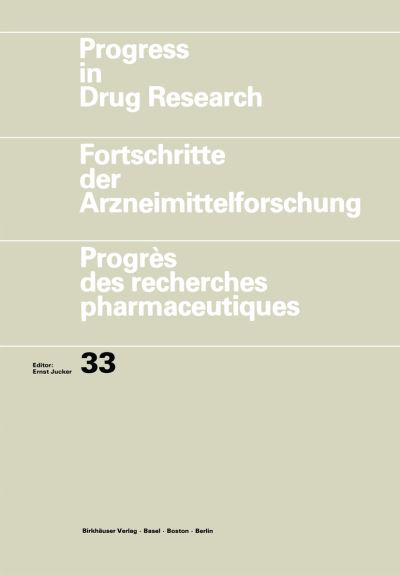 Cover for Jucker · Progress in Drug Research - Progress in Drug Research (Paperback Book) [Softcover reprint of the original 1st ed. 1989 edition] (2012)