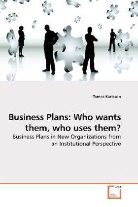 Cover for Karlsson · Business Plans: Who wants them (Book)