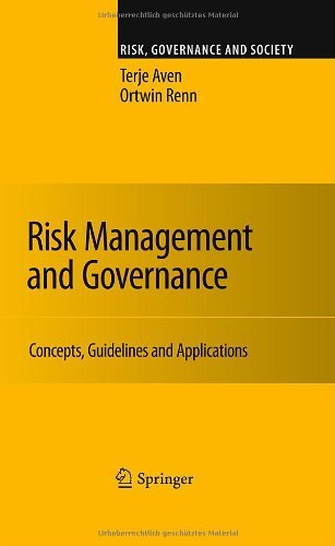 Cover for Terje Aven · Risk Management and Governance: Concepts, Guidelines and Applications - Risk, Governance and Society (Gebundenes Buch) [2010 edition] (2010)