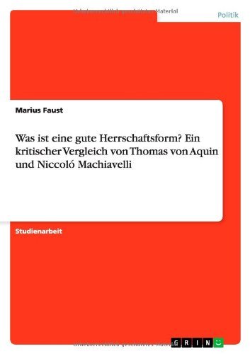 Cover for Faust · Was ist eine gute Herrschaftsform (Bog) [German edition] (2014)