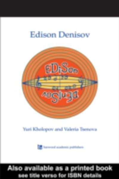 Cover for Yuri Kholopov · Edison Denisov (Hardcover Book) (1997)