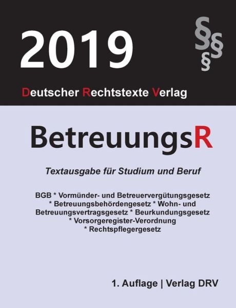 Cover for Drv · Betreuungsrecht (Buch) (2019)