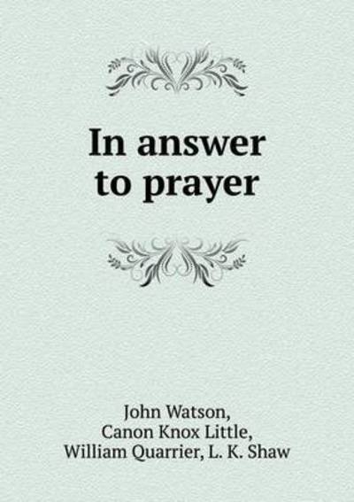 Cover for John Watson · In Answer to Prayer (Paperback Bog) (2015)