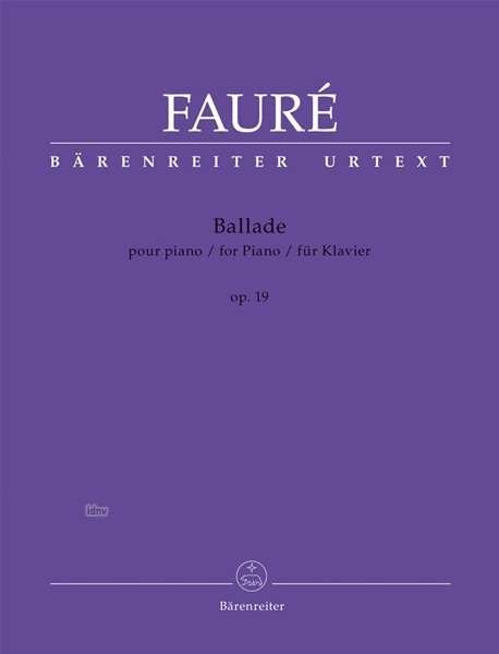 Ballade fa majeur op.19.BA10841 - Fauré - Bøger -  - 9790006542253 - 