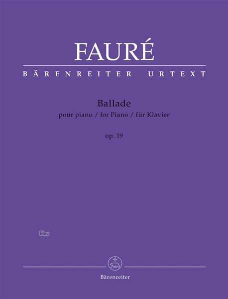 Cover for Fauré · Ballade fa majeur op.19.BA10841 (Book)