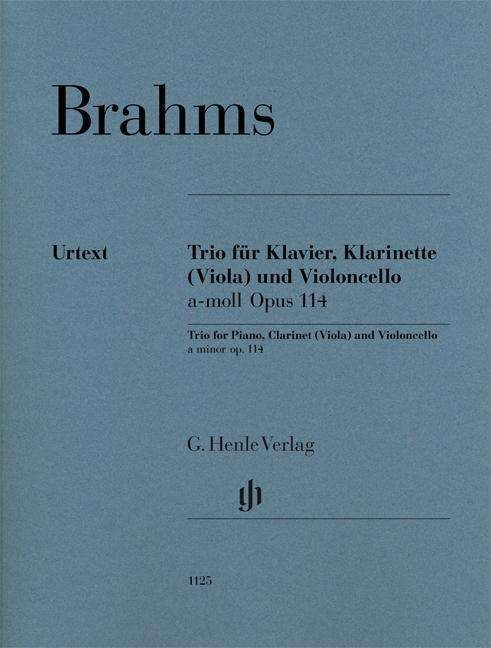 Trio für Klavier, Klarinette (Vi - Brahms - Kirjat - SCHOTT & CO - 9790201811253 - perjantai 6. huhtikuuta 2018