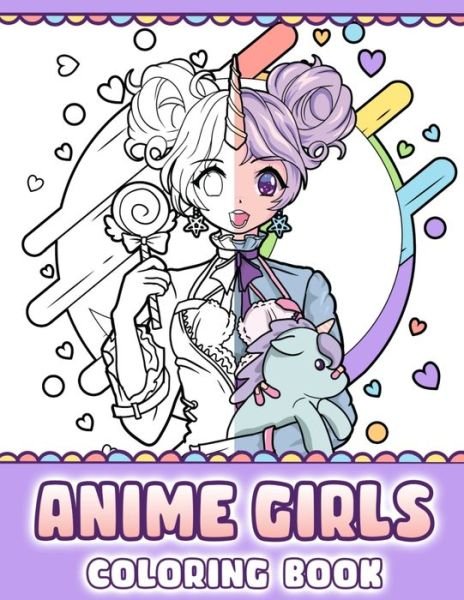 Cover for Sugar Kai · Anime Girls Coloring Book: Pop Manga Coloring Pages (Paperback Bog) (2021)