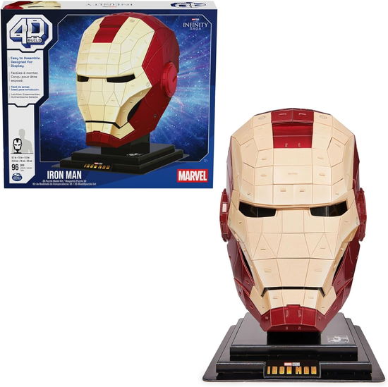 Cover for Spin Master · Marvel: 4D Build - Iron Man Head 3D Puzzle (Toys) (2024)