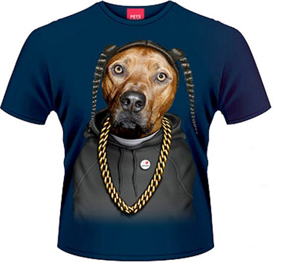 Ts T-Shirt-Pets Rock-Rap Blue - T-shirt - Musik - Plastic Head Music - 0803341406254 - 29 oktober 2014