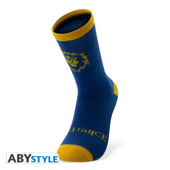 World of Warcraft Alliance Socks BlueYellow Merchandise - World of Warcraft - Fanituote -  - 3665361021254 - 