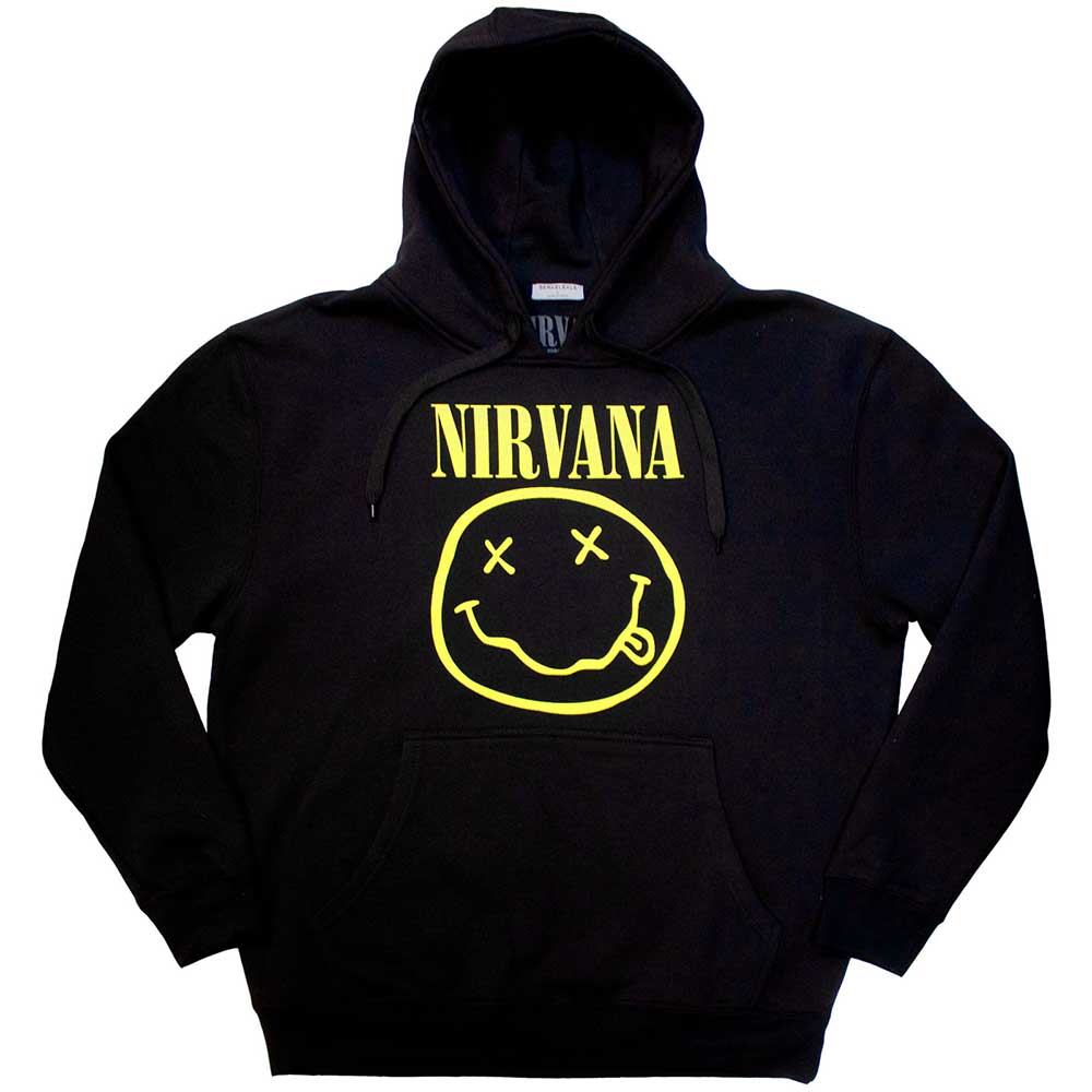 Nirvana hot sale smiley hoodie