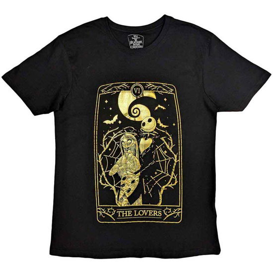 The Nightmare Before Christmas Unisex T-Shirt: Jack & Sally Lovers (Embellished) - Nightmare Before Christmas - The - Koopwaar -  - 5056561096254 - 