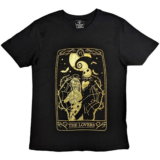 The Nightmare Before Christmas Unisex T-Shirt: Jack & Sally Lovers (Embellished) - Nightmare Before Christmas - The - Merchandise -  - 5056561096254 - 