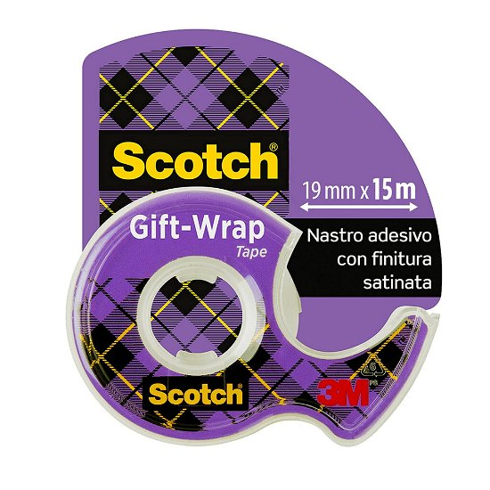 Scotch Giftwrap Tape In Ergo Dispenser 19mmx15m (Merchandise) - 3m - Merchandise -  - 5902658103254 - 17. januar 2019