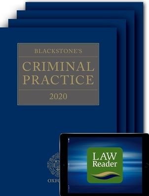 Cover for Ormerod Qc (Hon.), D · Blackstone's Criminal Practice 2020 (Book, All Supplements, and Digital Pack) (Bok) [30 Revised edition] (2019)