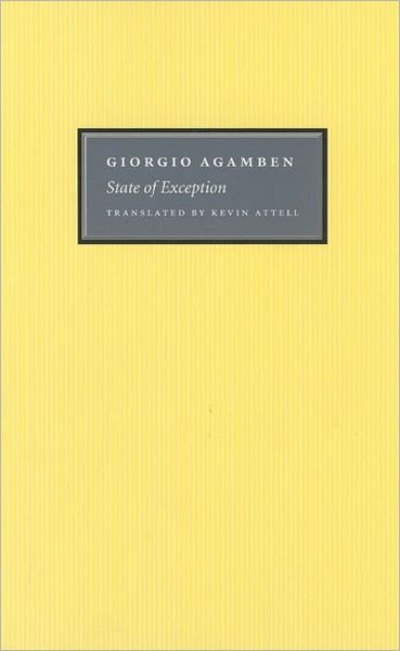 Cover for Giorgio Agamben · State of Exception (Paperback Book) (2005)