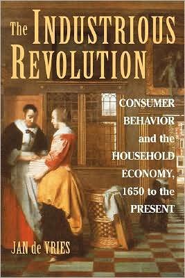Cover for Vries, Jan de (University of California, Berkeley) · The Industrious Revolution: Consumer Behavior and the Household Economy, 1650 to the Present (Pocketbok) (2008)