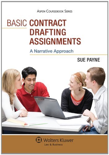 Cover for Sue Payne · Basic Contract Drafting Assignments: a Narrative Approach (Aspen Coursebook) (Pocketbok) (2010)