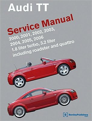 Cover for Bentley Publishers · Audi Tt Service Manual: 2000, 2001, 2002, 2003, 2004, 2005, 2006: 1.8 Liter Turbo, 3.2 Liter Including Roadster and Quattro (Hardcover Book) (2010)