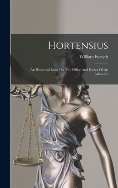 Cover for William Forsyth · Hortensius (Book) (2022)
