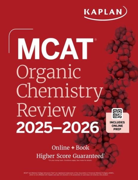 Cover for Kaplan Test Prep · MCAT Organic Chemistry Review 2025-2026: Online + Book - Kaplan Test Prep (Pocketbok) (2024)