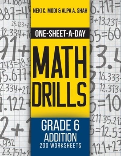 One-Sheet-A-Day Math Drills - Neki C Modi - Kirjat - Universal-Publishers.com - 9781627342254 - tiistai 23. kesäkuuta 2020