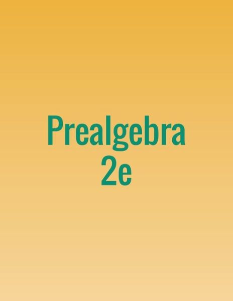 Cover for Lynn Marecek · Prealgebra 2e (Paperback Book) (2020)