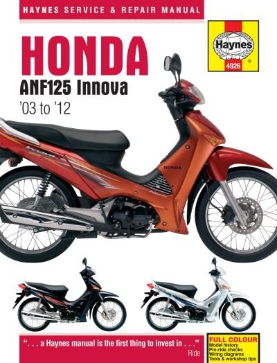Cover for Matthew Coombs · Honda ANF125 Innova Scooter (03 - 12) (Paperback Book) (2012)