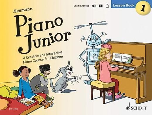 Cover for Hans-Gunter Heumann · Piano Junior - Lesson Book 1: A Creative and Interactive Piano Course for Children (Book) (2017)