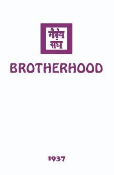 Cover for Agni Yoga Society · Brotherhood (Pocketbok) (2017)