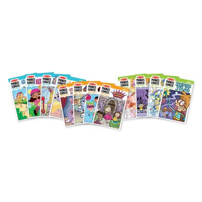 Cover for Melissa &amp; Doug · Phonics Comics All Levels Assortment (12 Books: 1 Each of 31500 to 31511) (Buch) (2020)