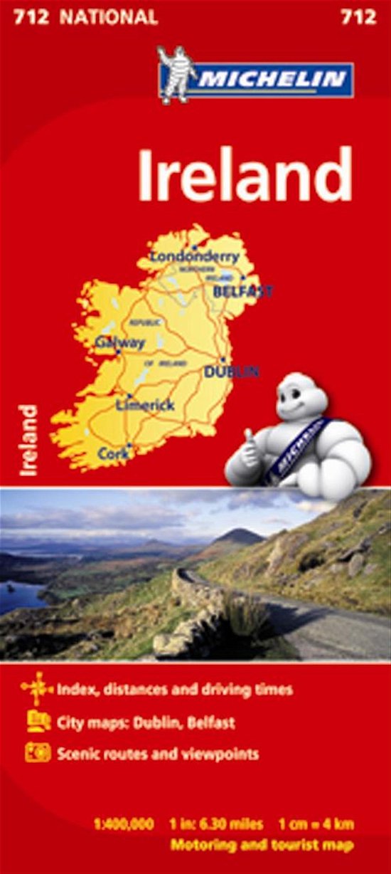 Cover for Michelin · Michelin National Maps: Ireland (Buch) [15. Ausgabe] (2017)